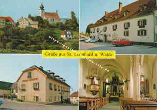 Bild einer Postkarte aus St. Leonhard am Walde